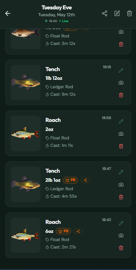 Catch Log