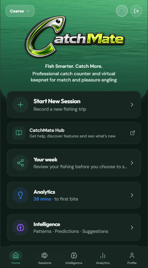 CatchMate Home Page