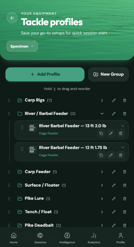Tackle Profiles